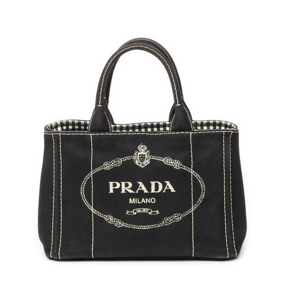 Prada Small Canapa Tote - Picture 1 of 10
